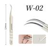 ANNAFRIS Stainless Steel High Precision False Eyelash Tweezers Straight Curved Pointed Tip Tweezers Lash Extension Makeup Tools