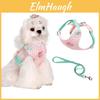 Pet Harness Vest Lead For Small Dogs With Non Extendable Comfortable Fabric For Daily Walks