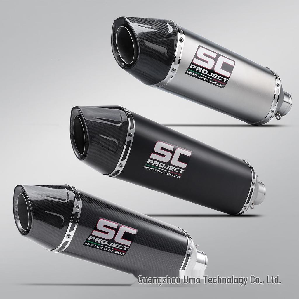 51MM Universal Roman Exhaust Tailpipe for Ninja 400/500/ZX6R/R3 Motorcycle Modification.