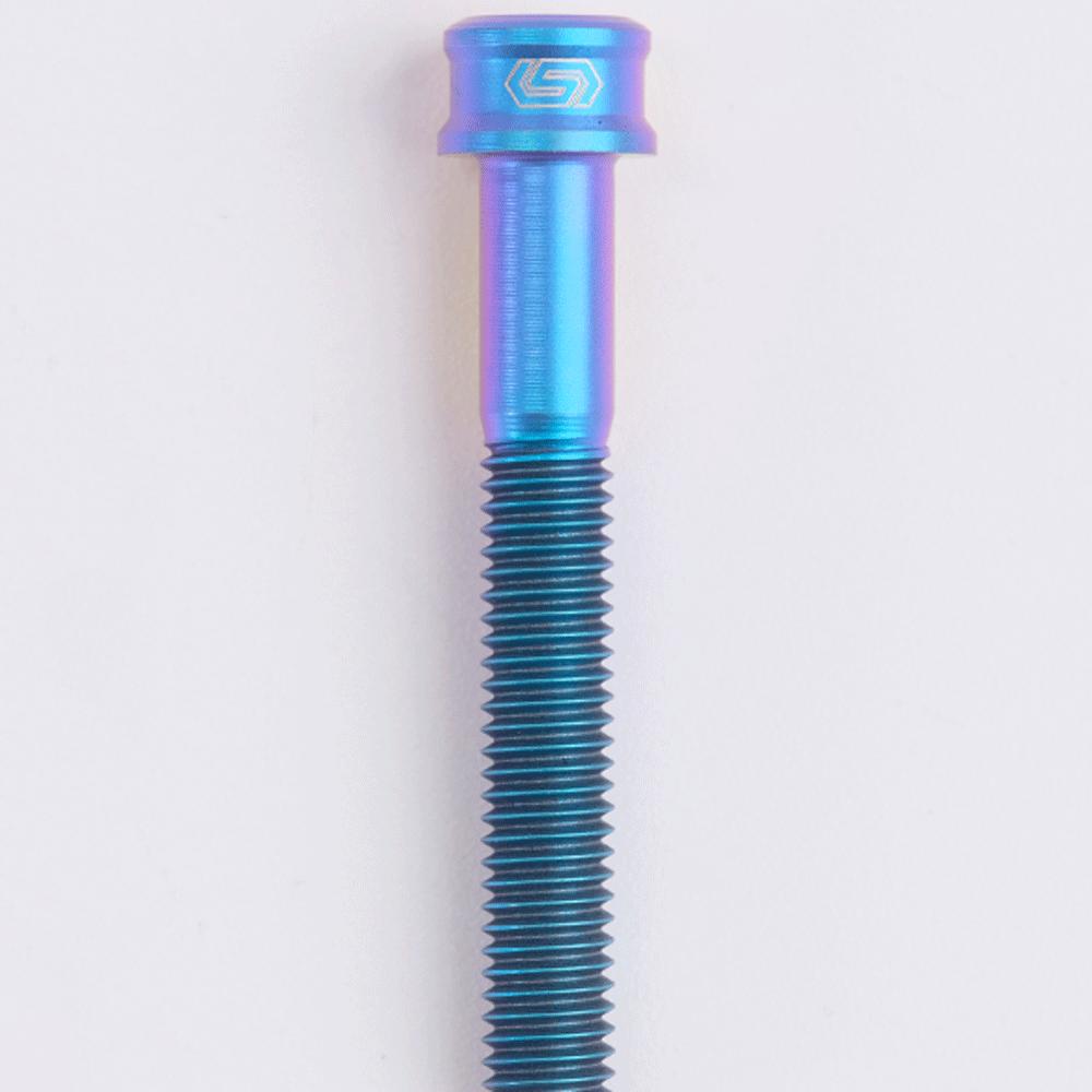 Mutliple Color M6 P1mm 10/12/14/16/18/20/25mm TC4 GR5 Titanium Alloy Screw Bolt Cap Head 5mm Hex Allen Socket Bike