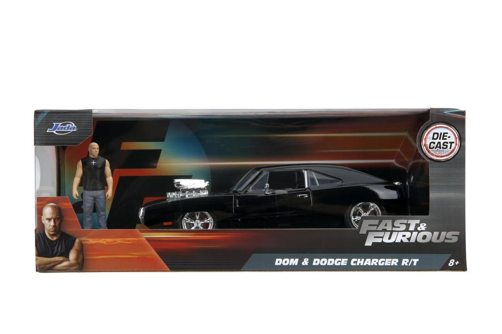 Jada Toys 1970 DODGE CHARANGER TORETTO Fast and Furious Mini Car 124 F&F DOM'S R/T w/DOM