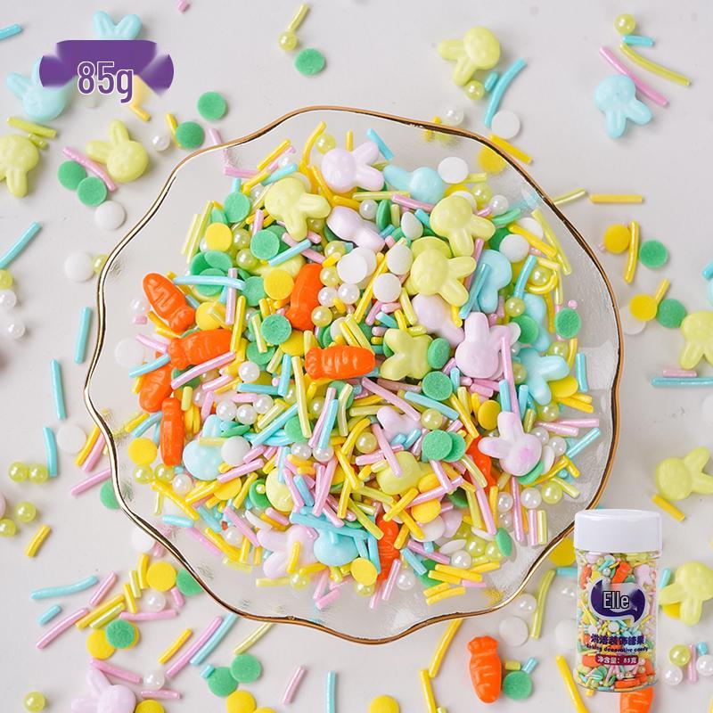 Bunte Zuckerformen: Herzen & Kurven zum Dekorieren von Kuchen, Desserts & Donuts