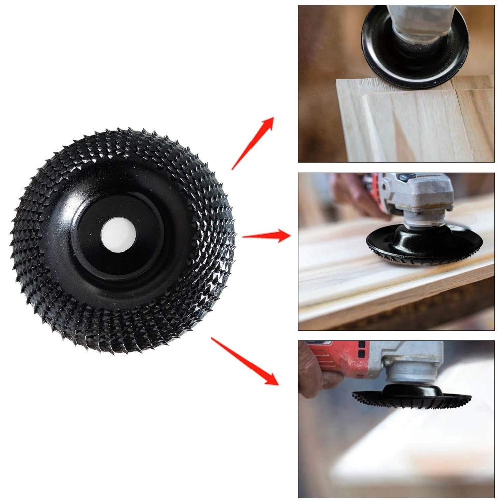 Grinder Wheel Disc 4 Inch Wood Shaping Wheel Wood Grinding Shaping Disk for Angle Grinders with 5/8" Arbor
