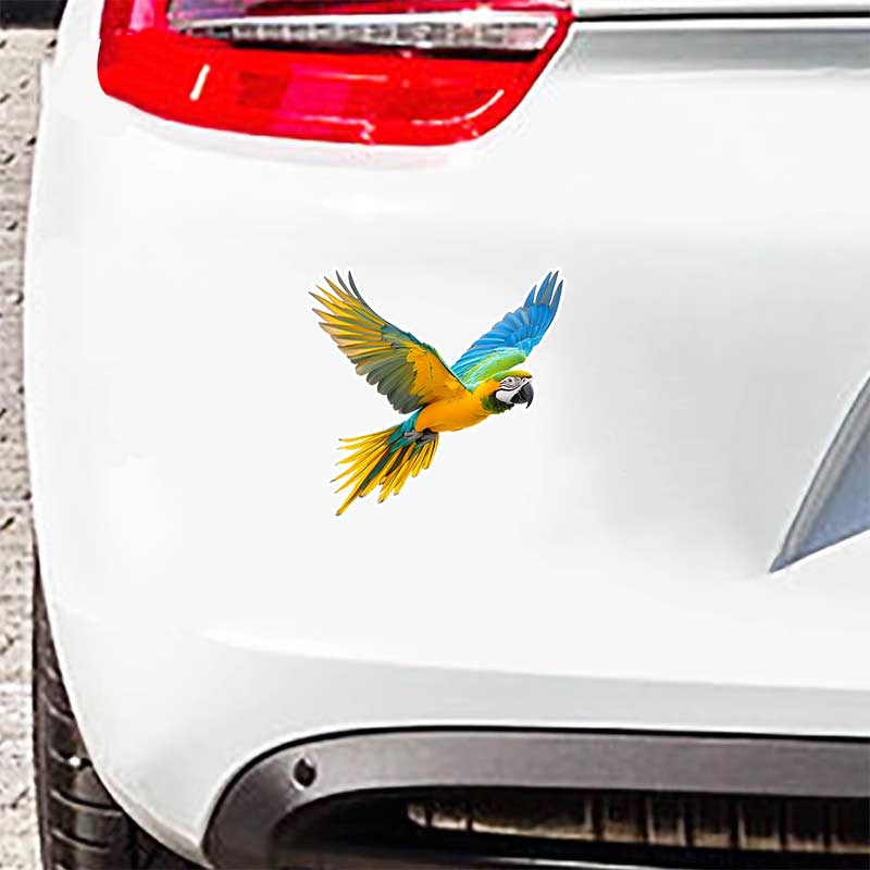 Car Stickers Colorful Parrot Animal Waterproof Styling Automobiles Motorcycle Exterior Accessories Vinyl Decals TM313