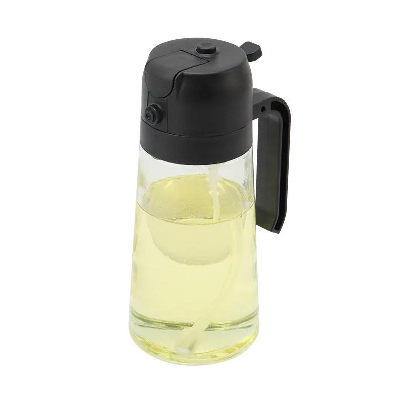 Oil Dispenser Bottle with Handle Leakproof Olive Oil Pourer for Cooking Non-Drip Spout Easy Pour Control Kitchen Accessories
