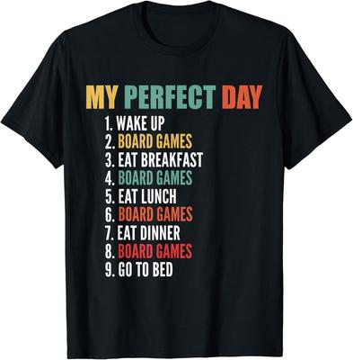 Mi Día Perfecto Juegos de Mesa Divertidos Regalo Camiseta Unisex