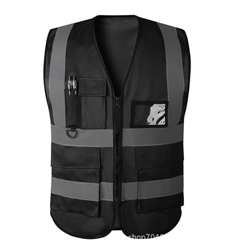 Multi-Pocket Reflective Vest for Drivers, Sanitation, Traffic, Cycling & Construction