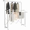Clothes Drying Rack, Foldable Standing Dryer with 3 Adjustable Rails, Stainless Steel Tower Drying Rack On Wheels, for Indoor and Outdoor