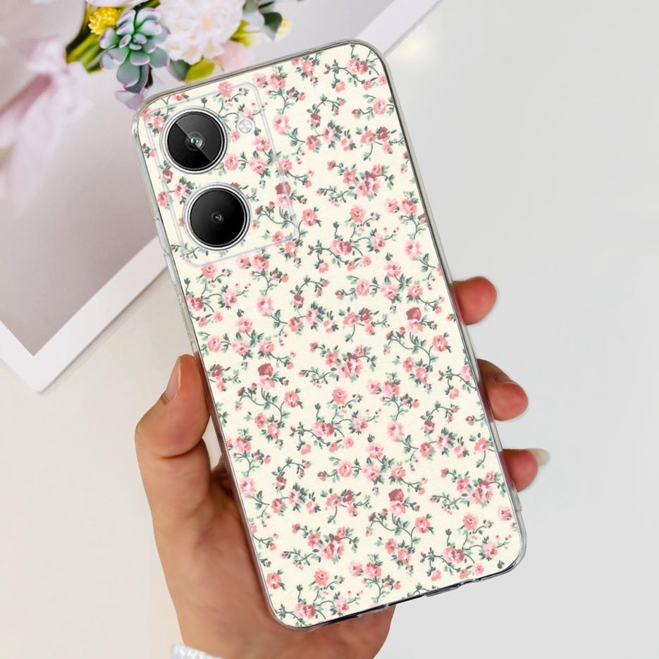 For Realme 10 4G Case Colorful Painted Cover Soft Silicone Phone Case For Realme 10 Pro Plus Realme10 Pro+ Back Cover Coque Capa