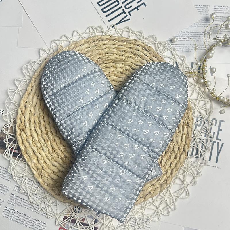 

Пуховые хлопковые пуховые перчатки Женские зимние пальцевые утолщенные ветрозащитные и холодостойкие лыжные перчатки Пять пальцев Теплые райдеры Душные светло-серый