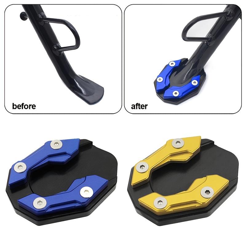 1pc Foot Support Pad Motorcycle Modification Accessory Side Kickstand Anti-Slip Base Enlarged Single Support Pad