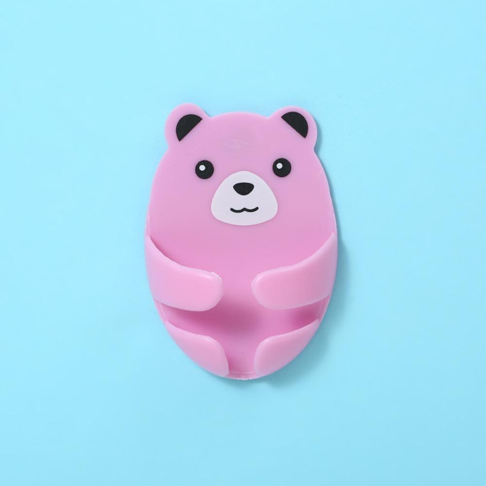 Multi-Purpose Wall Storage Hook Punch-free Power Plug Holder Cartoon Cable Organizer Kitchen