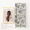 Used [New] [Eternal Leaf] Tassel Stole for Women, Large Scarf, Gauze-like Shawl, Sun Protection, UV Cut, UV Protection FT34509 (03. Leaf Green)