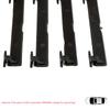 ESR576-1 4 Pieces Roof Luggage Rack Carrier Mounting Port Bag Rail Lid Cover 95 Mm*12 Mm for Mercedes C Class W205 S205 C205 2013-2023 2057504100