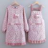 2024 Women's Long Sleeve Waterproof Kitchen Apron - Oil-Proof Coveralls for Home Use