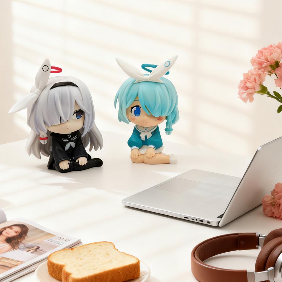 10CM New Blue Archive Plana Anime Action Figure Peripheral Collectible Models Decorative Decorations Children Kawaii Gift Poseable Articulated Scale