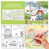 24 Page Coloring Book for Stress Relief, Warmth, Comfort, and Cute Cartoon Animal Characters