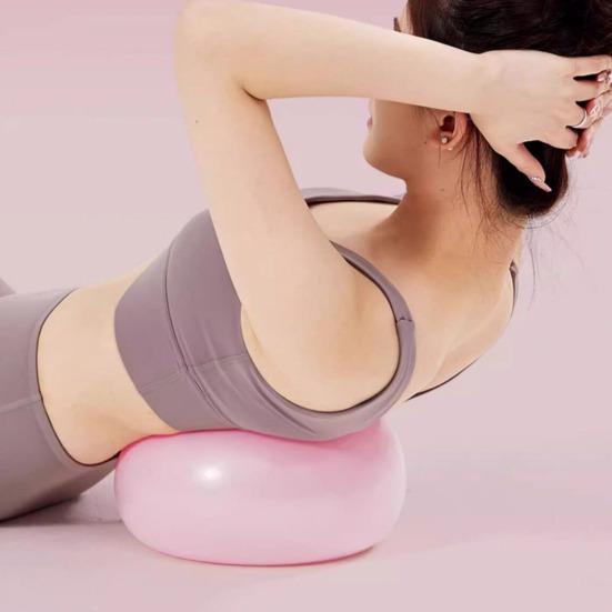 Yousheng Small Pilates Exercise Ball Pelvic Floor Muscle Barre Yoga Core Strength Physical Therapy Stability Fitness Ball Home Gym Mini Workout