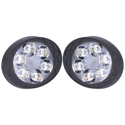 2 pezzi 12V 6LED faretti per specchietto retrovisore 6000K 1000LM lampada spot abbagliante anabbagliante per moto
