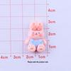 Glossy Cartoon Rabbit DIY Resin Shoe Buckle Ornaments.