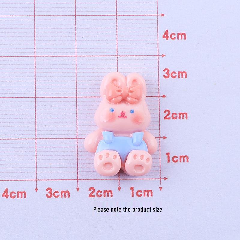 Glossy Cartoon Rabbit DIY Resin Shoe Buckle Ornaments.