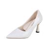 2025 Summer New Women's Simple Comfortable Large High Heels Fashionable Versatile Women's Shoes Sexy Retro Pointed Shoes