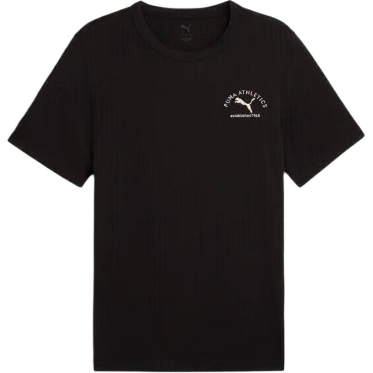 

Puma Essentials Athletics Модная футболка с круглым вырезом и коротким рукавом Мужские топы 692936-01 M