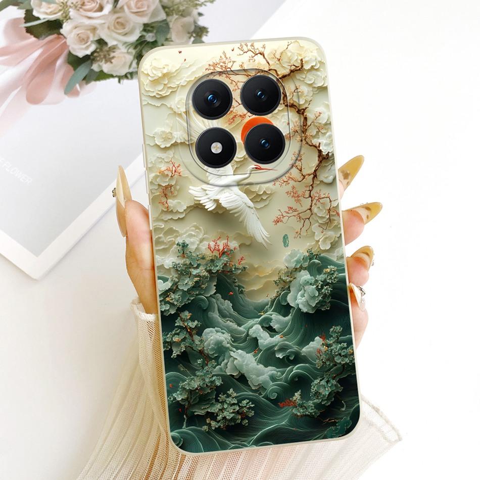 For Xiaomi Redmi Note 15 Pro+ 15Pro 5G Cute Cat Flower Cartoon Phone Case For Redmi Note 15 Pro Plus 5G Soft Silicone Bumpers