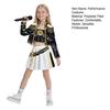 Kids Halloween Demon Hunters Performance Costume Cosplay Outfits for Dance Stage Role Play Soft Comfortable Stage Wear for Christmas Birthday Parties