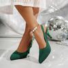 Designer Summer 2025 New Women Sandals Pointed Toe High Heels Shoes Elegant Dress Party Woman Slippers Slingback Pumps Zapatos