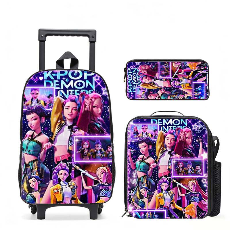 Kpop Witch Hunters Casual Backpack Digital Printing Men'S And Women'S Commuter Backpack Rod Backpack Student Bag