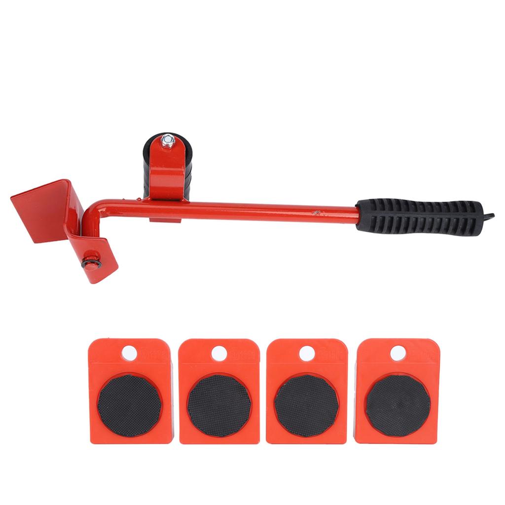 Möbelheber mit einfachen Gleitern, Schwerlasttransport, Heberollerwerkzeug mit Brecheisen