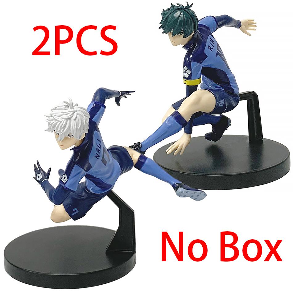 13CM Anime Blue Lock Nagi Seishiro Rin Itoshi Cool Pose Design Model Classic Style Desktop Ornament Anime Collection Gift