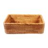Household Wicker Bread Storage Basket Display Tray Decorative Empty Gift Basket