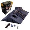 Color Box Alloy Finger Skateboard Set with Platform Scene and Props - Novelty Toy for Kids