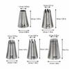 5PCS Assorted Shapes Pastry Icing Nozzle Stainless Steel Cake Decorating Tip  DIY Pastry Art