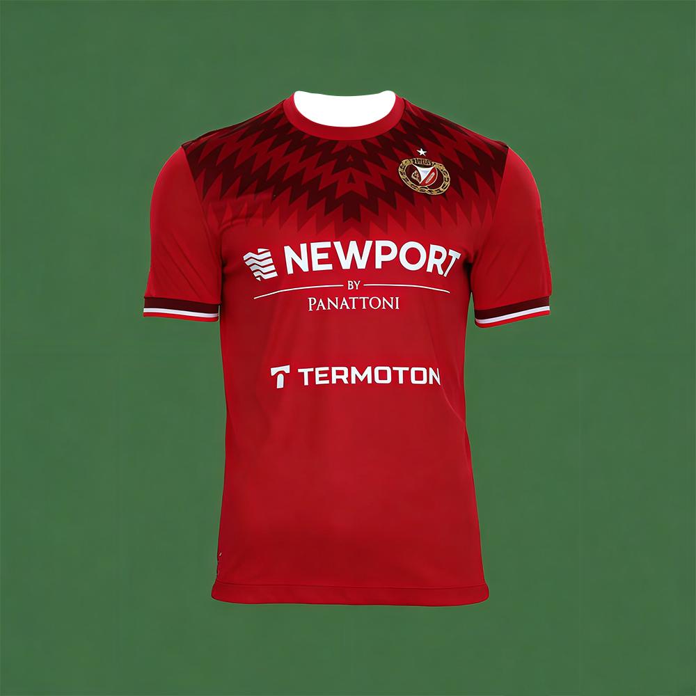 Widzew Łódź Polish League Fan Version Short Sleeve Football Shirt Breathable Quick Dry Sport T-Shirt Team Uniforms