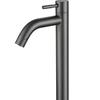 Grifo de Lavabo de Baño Moderno Minimalista de Acero Inoxidable con Monomando para Uso Doméstico