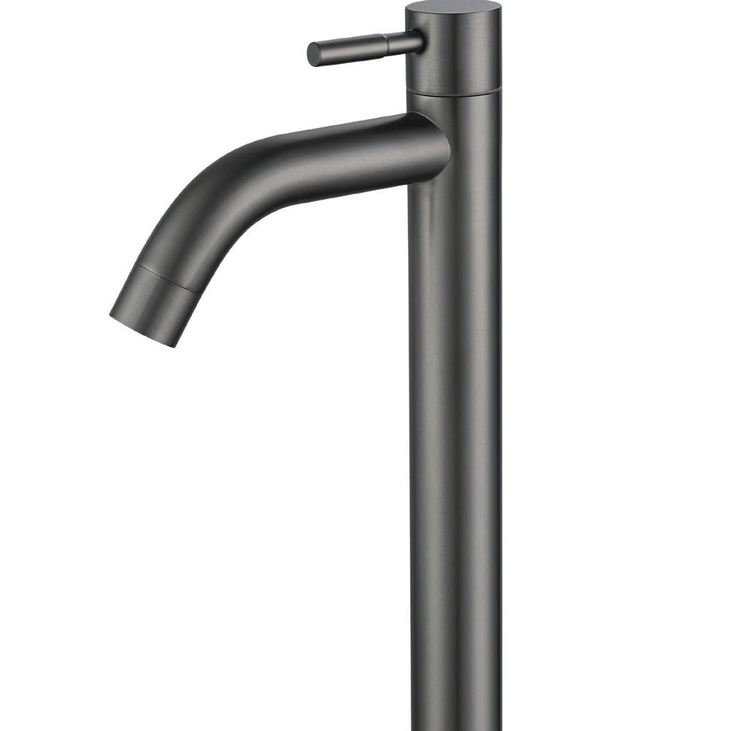 Grifo de Lavabo de Baño Moderno Minimalista de Acero Inoxidable con Monomando para Uso Doméstico