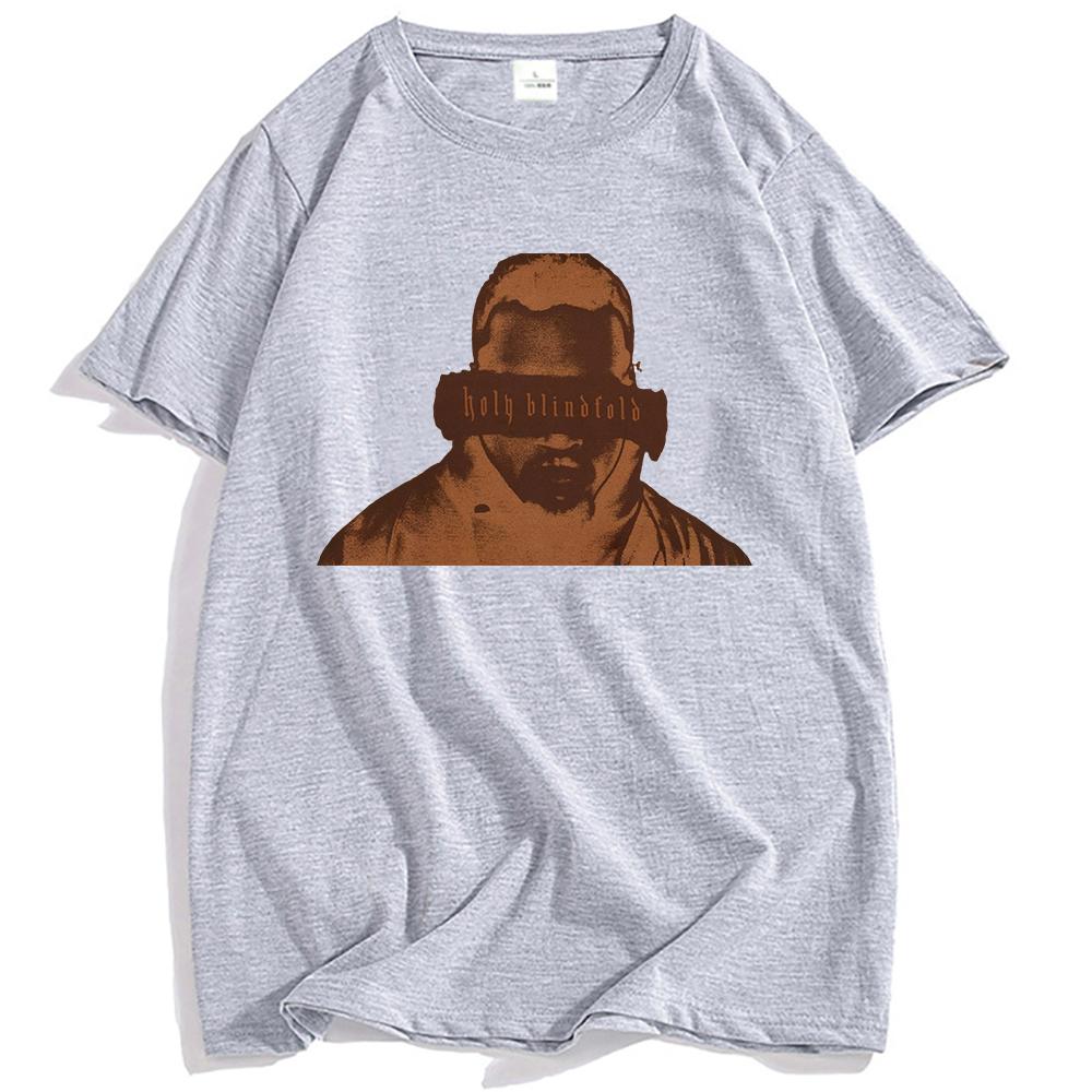 Chris Brown Holy Blindfold T-shirt Unisex Streetwear Hip Hop Summer Loose Tshirts Fashion O-neck Men Women T Shirt Graphic