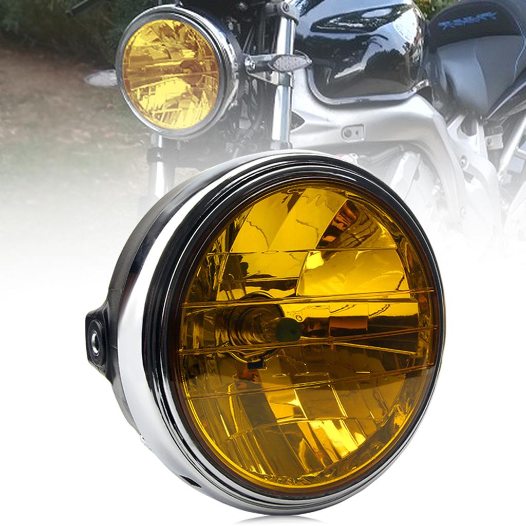 Motorcycle Round Headlight for CB400 CB500 CB750 900 1300 Replacement LED Headlamp Modified Accessories Repairing Parts