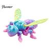 Lifelike Insect Model 3D Printed Bee Refrigerator Magnet, Realistic Flexible Joint Figurine, Articulated Jointed Toy Magnetic Decor for Kitchen Fridge