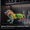 Lion Figurine Decorative Animal Ornament Glossy for Office