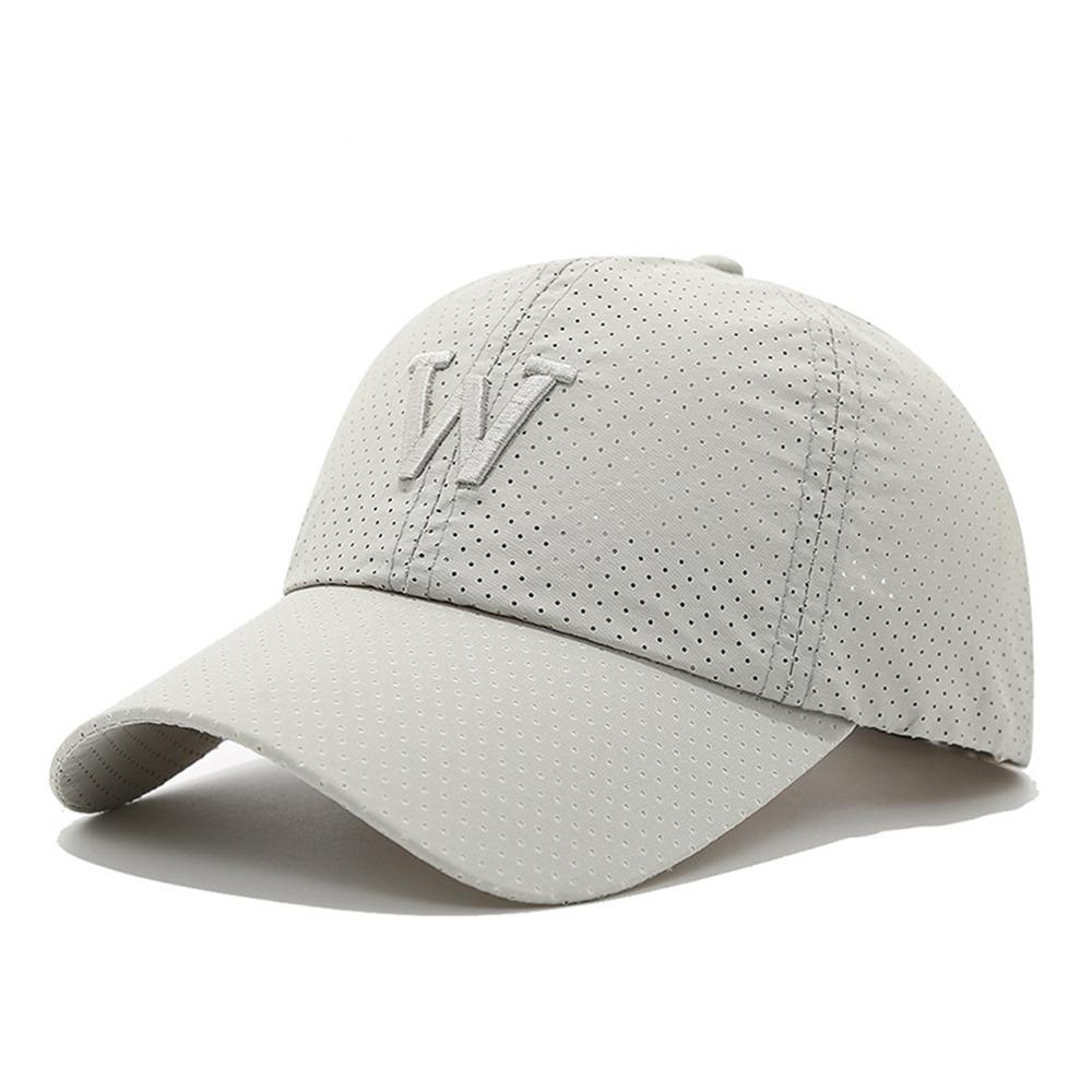 

Breathable Couple Baseball Hat Quick Dry Fishing Cap Fashion Sunscreen and Shading Hat Unisex светло-серый
