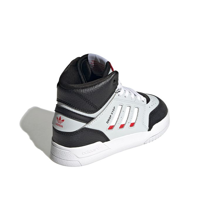 Adidas Originals Drop Step El J Trendy Casual Mid-Top Kids Skate Shoes Kids Sneakers Black Gray HP7798