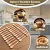 Versatile 30 Pieces Mini Wooden Spoon Small Soup Spoons Serving Spoons Condiments Spoons Wooden Honey Teaspoon
