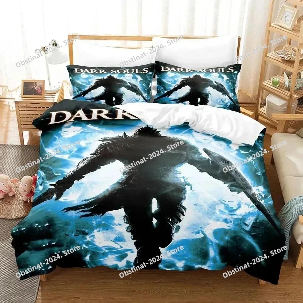 3D Game Dark Souls Comforter Bedding Set Printed Bed Set Duvet Cover Sheet Pillowcase Bed Soft Quilt Cover Full Queen King Size
