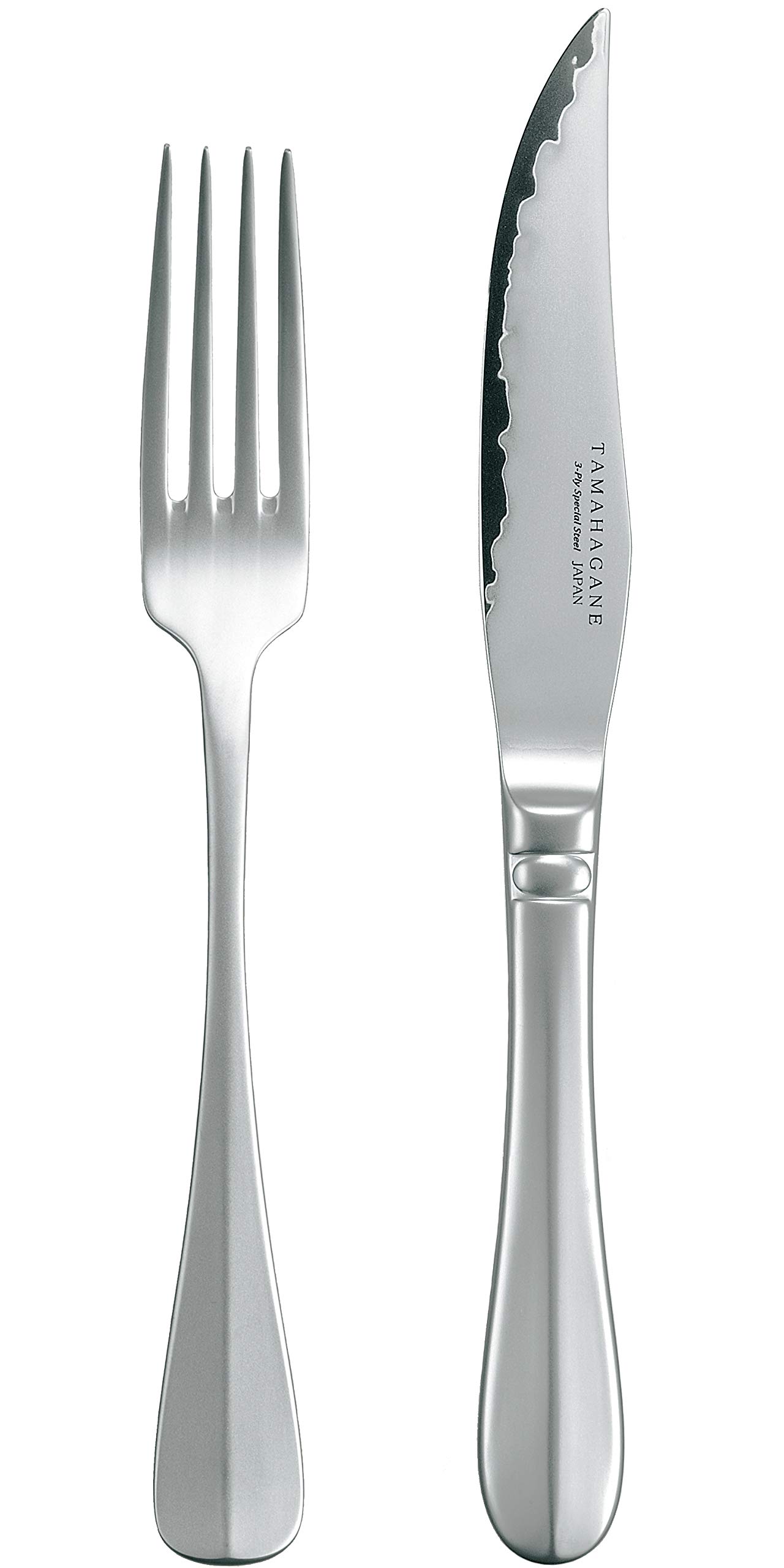 

Kataoka Seisakusho TAMAHAGANE steel steak knife and fork set 3-ply