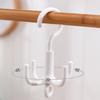 Four Claw Rotary Hook Free Punch Bag Tie Scarf Scarf Coat and Hat Hanger Plastic Storage Hook