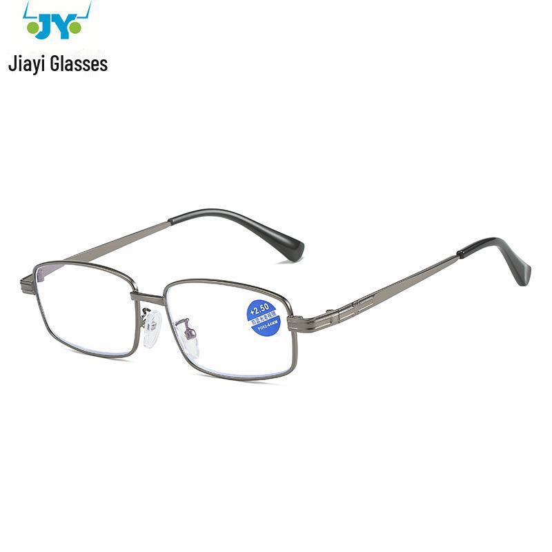 

Очки для чтения в квадратной металлической оправе с защитой от синего света 2023 г. в золотом, темно-сером и сером цветах +100 Blue Light